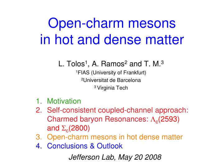 open charm mesons in hot and dense matter