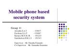 Mobile phone based security system