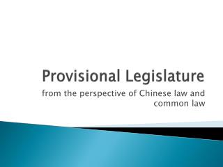 Provisional Legislature