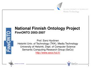 National Finnish Ontology Project FinnONTO 2003-2007