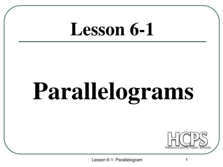 parallelograms