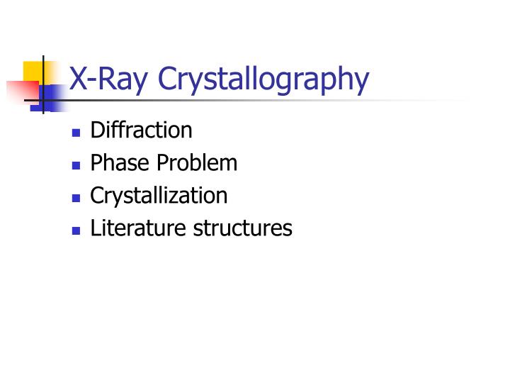 x ray crystallography