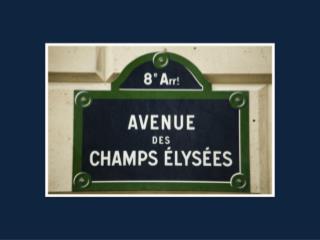 The Champs Elysees has been around for many years. This is the avenue from