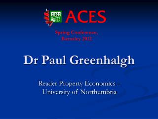 Dr Paul Greenhalgh