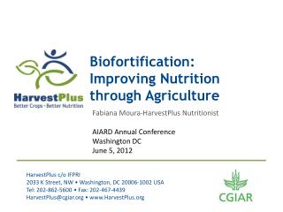 Biofortification: Improving Nutrition through Agriculture