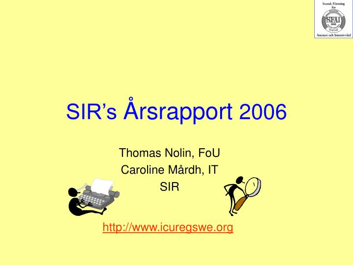 sir s rsrapport 2006