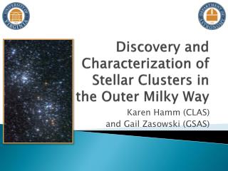 Discovery and Characterization of Stellar Clusters in the Outer Milky Way