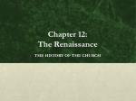 Chapter 12: The Renaissance - slide 1