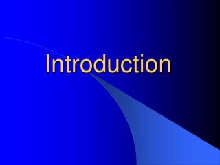 Introduction