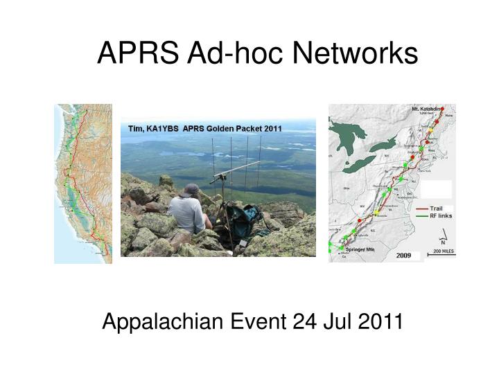 aprs ad hoc networks