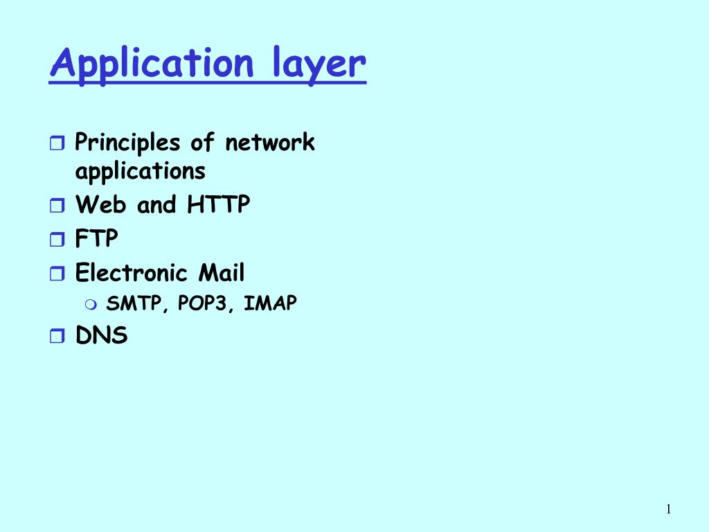 PPT - Application layer PowerPoint Presentation, free download - ID:3543939