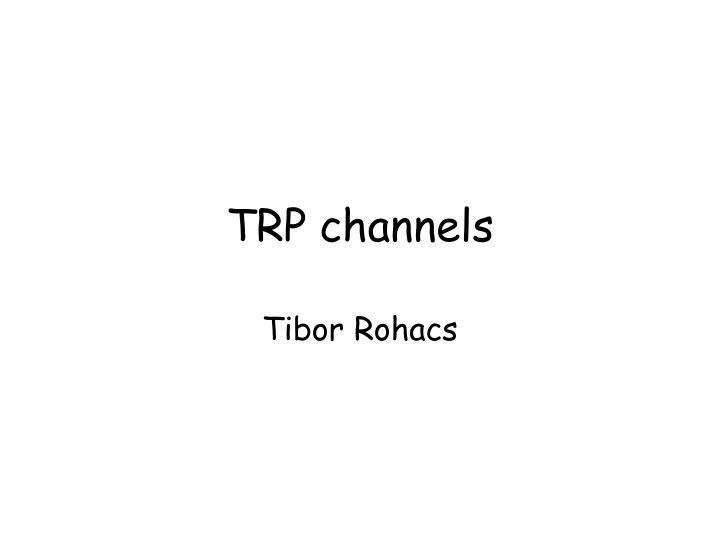 trp channels