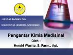 Pengantar Kimia Medisinal - slide 1
