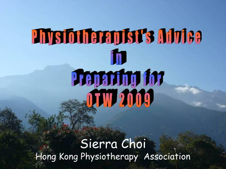 sierra choi hong kong physiotherapy association