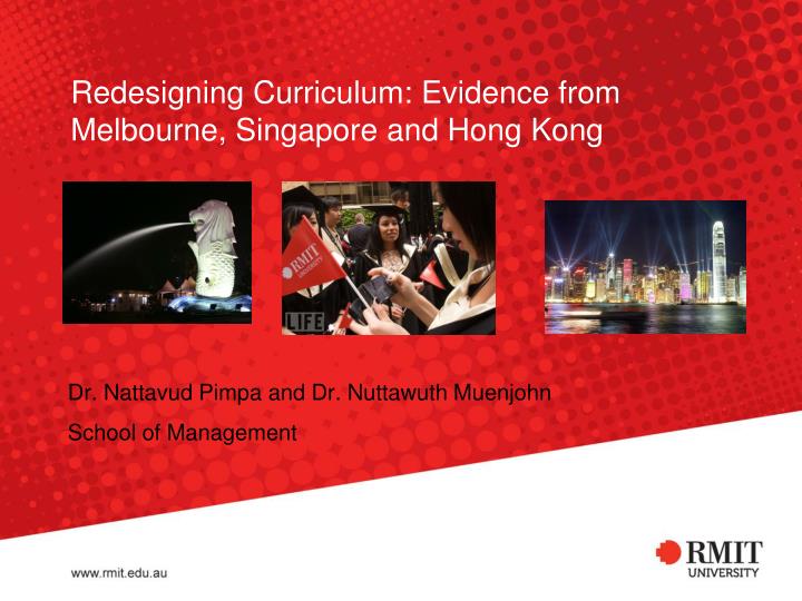 redesigning curriculum evidence from melbourne singapore and hong kong