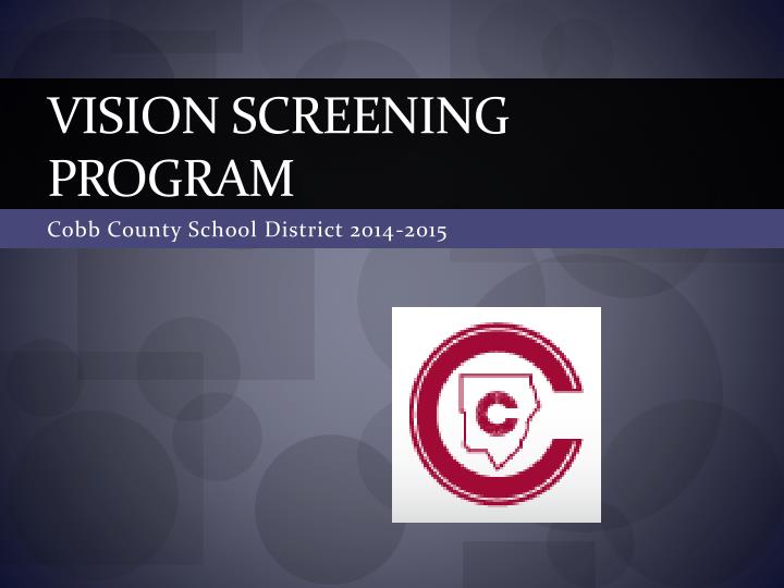 vision screening program