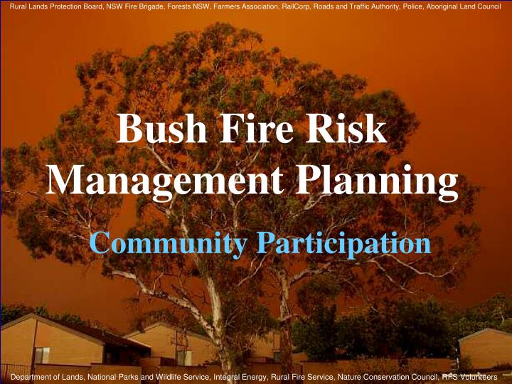 bush fire risk management planning