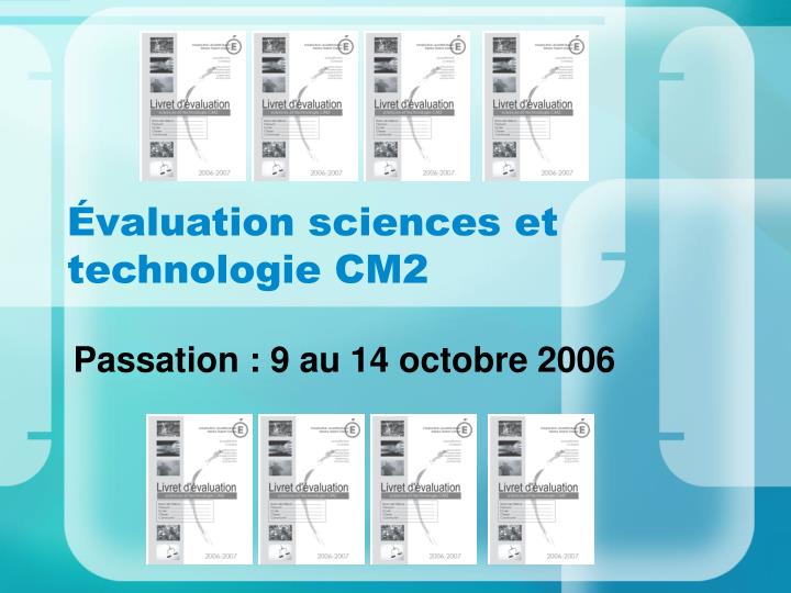 valuation sciences et technologie cm2