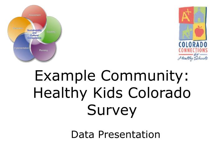 example community healthy kids colorado survey