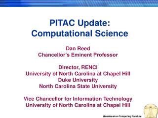 PITAC Update: Computational Science