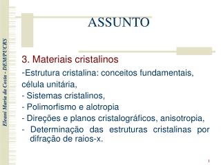 assunto