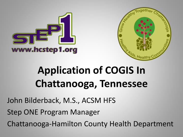 application of cogis in chattanooga tennessee