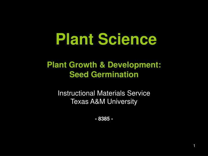 plant science