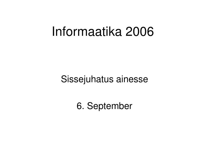 informaatika 2006