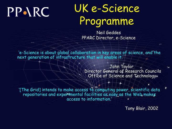 uk e science programme
