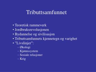 tributtsamfunnet