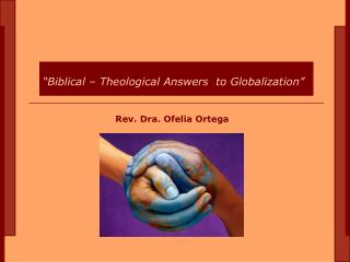 Rev. Dra . Ofelia Ortega