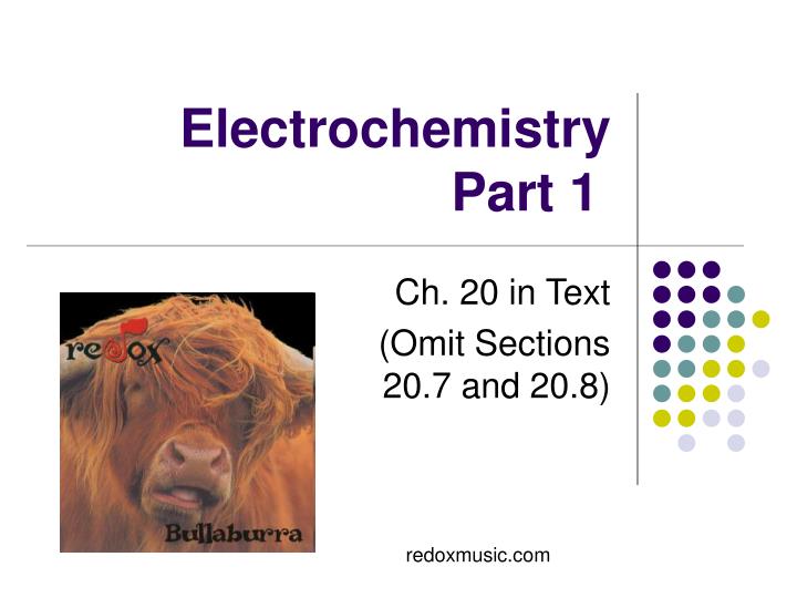 electrochemistry part 1