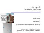 Lecture 2: Software Platforms - slide 1