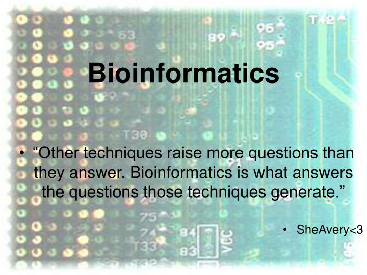 bioinformatics