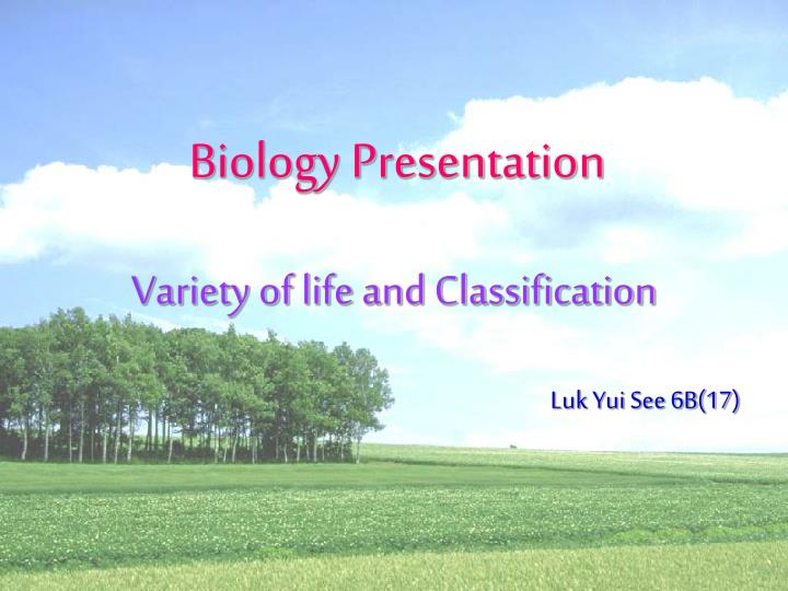 biology presentation