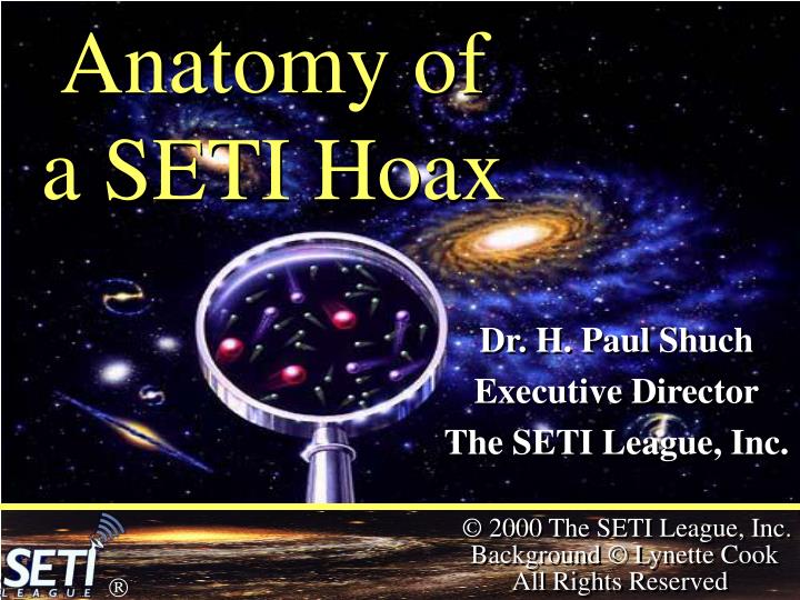 anatomy of a seti hoax