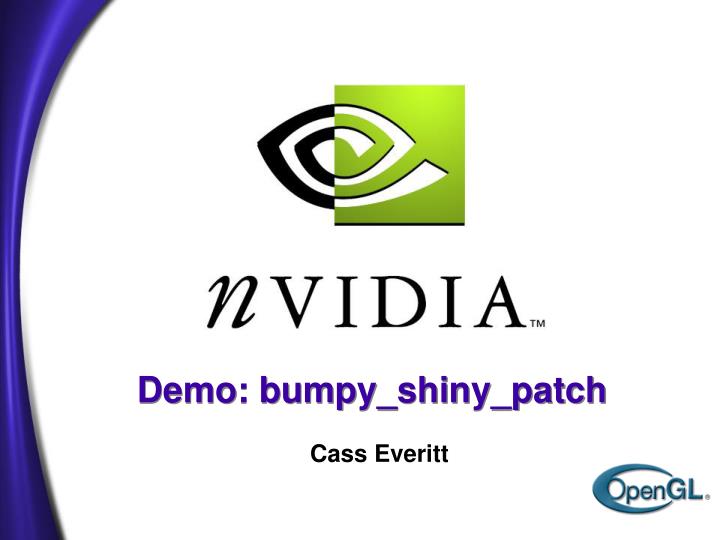 demo bumpy shiny patch