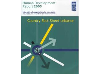 Country Fact Sheet Lebanon