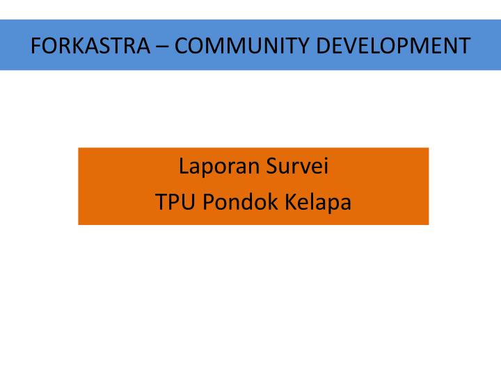 forkastra community development