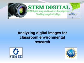 Analyzing digital images for classroom environmental research