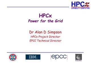 HPCx Power for the Grid