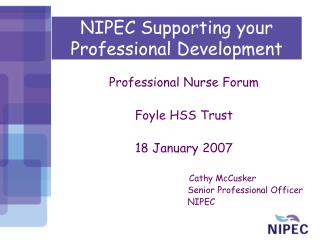 NIPEC Supporting your Professional Development