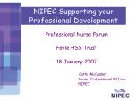 NIPEC Supporting your Professional Development - slide 1