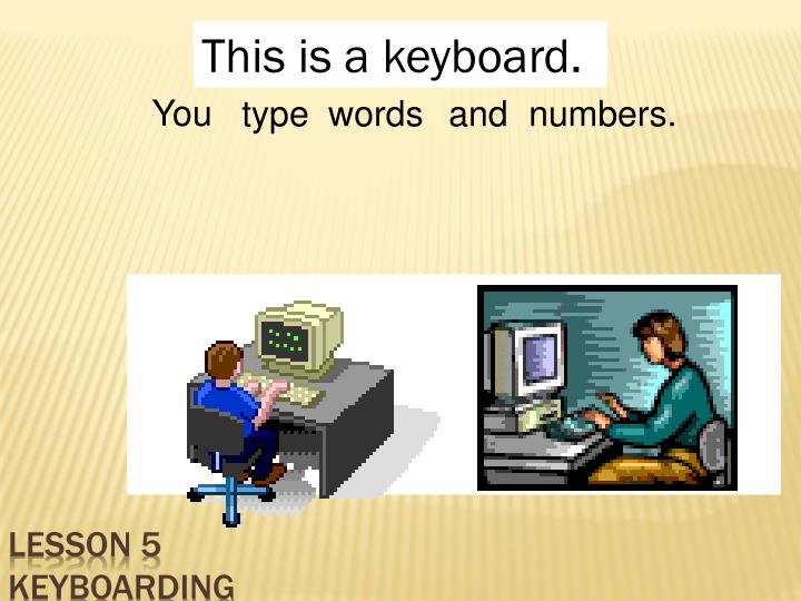 lesson 5 keyboarding