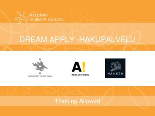 dream apply hakupalvelu