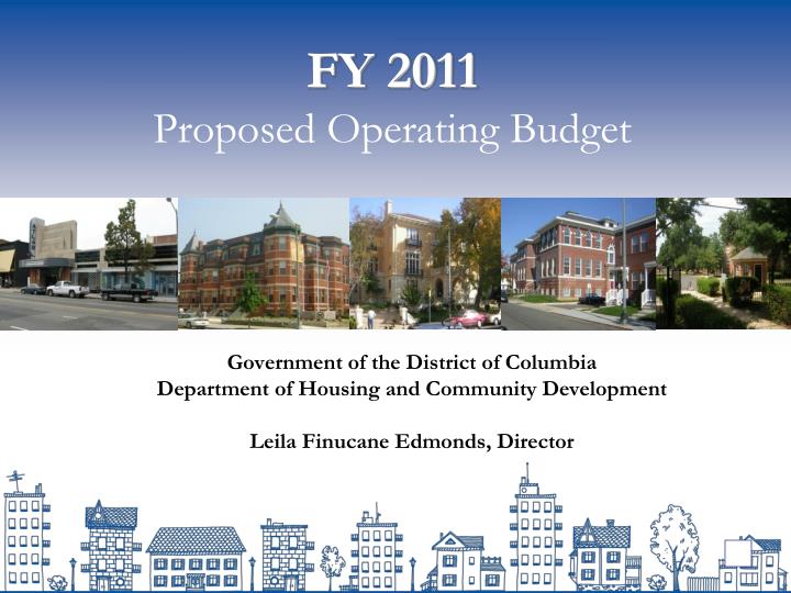 fy 2011 proposed operating budget