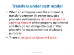 Transfers Under Cost and Fair Value Models: Implications for Property and Inventory Accounting - slide 1