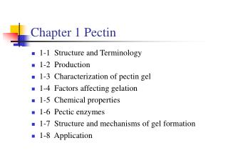 Chapter 1 Pectin