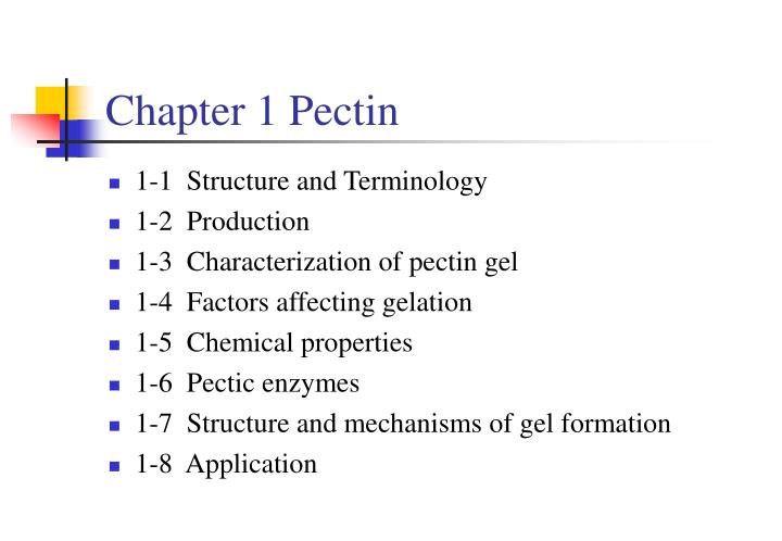 chapter 1 pectin