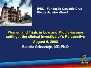 IPEC - Fundação Oswaldo Cruz Rio de Janeiro -Brazil